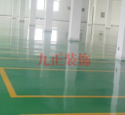 环氧地坪车间标线施工